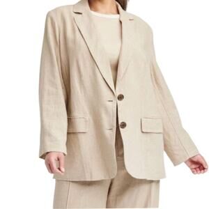 Perfect for Spring over a pair of shorts. a new day Beige Single-Breasted Blazer